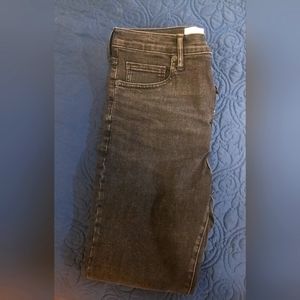 Everlane High-Rise Skinny Jeans (Washed Black, Button Fly, Size 30R)